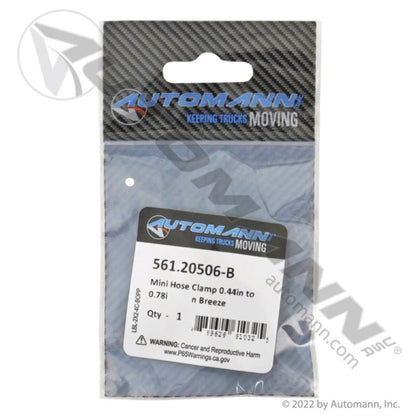 OE Breeze Mini Hose Clamp - 0.44" to 0.78" 3506 MHC6 022206 561.20506 - B 561.20506-B - Automann - FLEETPRO PARTS & TIRES