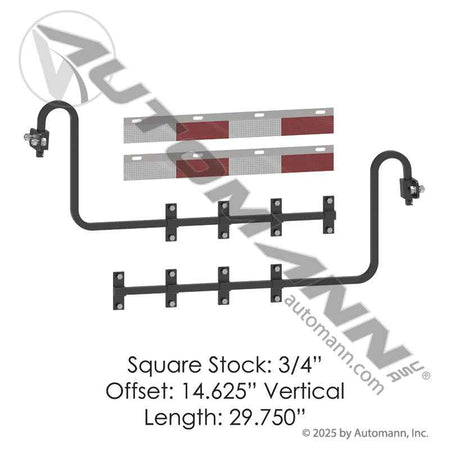 Straight Bar Mud Flap Hangers – Heavy Duty Kit – Replaces Betts B91