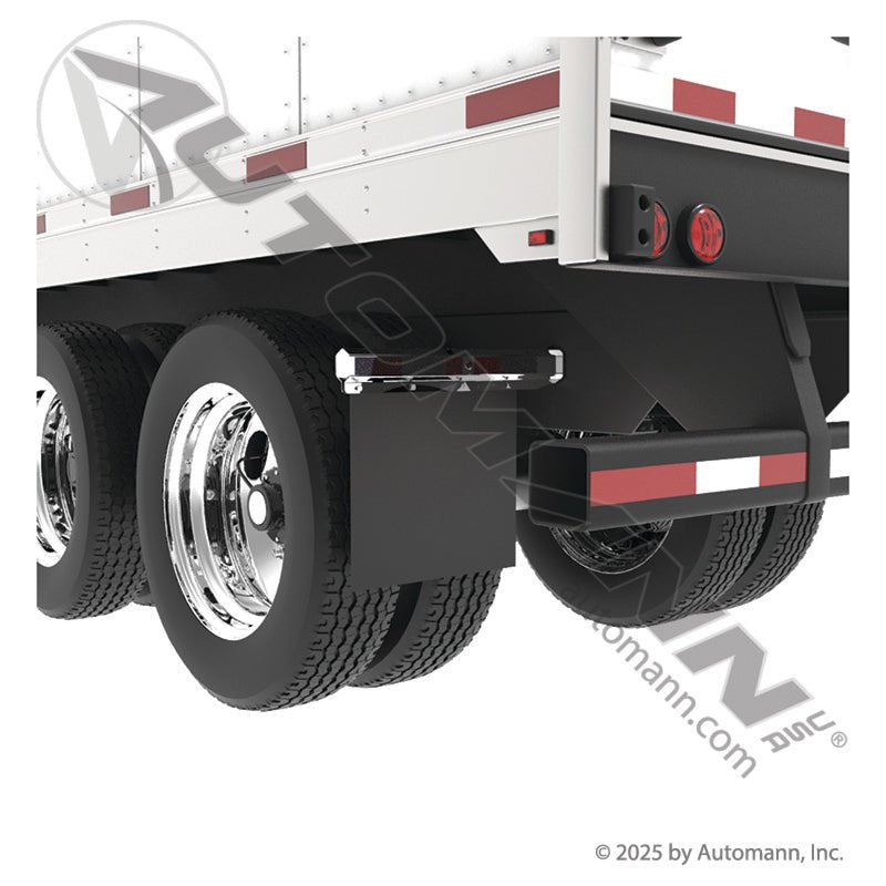Black Poly Smooth Mud Flap - 24" x 24" x 0.15" Automann 562.022424B 562.022424B - Automann - FLEETPRO PARTS & TIRES