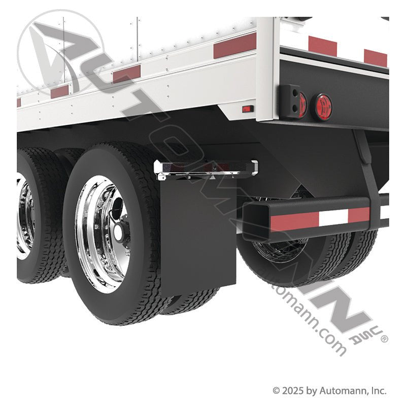 Poly Mud Flap Black Smooth - 24 x 30 x 0.150 in Heavy-Duty Anti-Sail - 562.022430B 562.022430B - Automann - FLEETPRO PARTS & TIRES