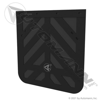 Rubber Mud Flap Chevron Style - 24 x 24 x 3/16in Heavy-Duty Anti-Sail - 562.102424 562.102424 - Automann - FLEETPRO PARTS & TIRES