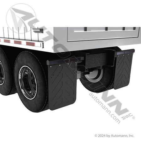 Rubber Mud Flap Chevron Style - 24 x 30 x 3/16 in Anti-Spray - 302430 562.102430 562.102430 - Automann - FLEETPRO PARTS & TIRES