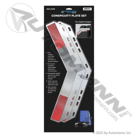 Angled Aluminum Conspicuity Plate Set - 45 Degree 033 - 04263 - 2 562.444K 562.444K - Automann - FLEETPRO PARTS & TIRES