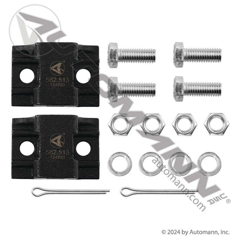 Bar Hanger Mount Kit 5/8in Horizontal Mount - 1.875in Centers - Replaces Betts K711 03100899 562.513 562.513 - Automann - FLEETPRO PARTS & TIRES