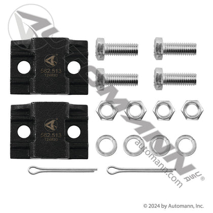 Bar Hanger Mount Kit 5/8in Horizontal Mount - 1.875in Centers - Replaces Betts K711 03100899 562.513 562.513 - Automann - FLEETPRO PARTS & TIRES