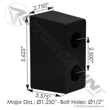Trailer Dock Bumper Polyurethane Heavy - Fleet Premium Automann 562.6144UB 562.6144UB - Automann - FLEETPRO PARTS & TIRES