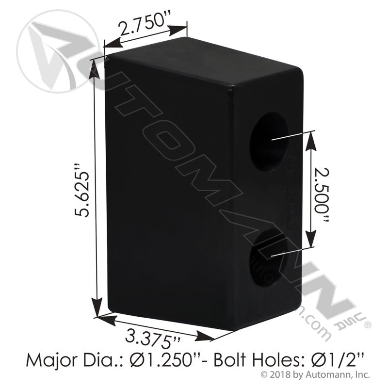 Trailer Dock Bumper Polyurethane Heavy - Fleet Premium Automann 562.6144UB 562.6144UB - Automann - FLEETPRO PARTS & TIRES