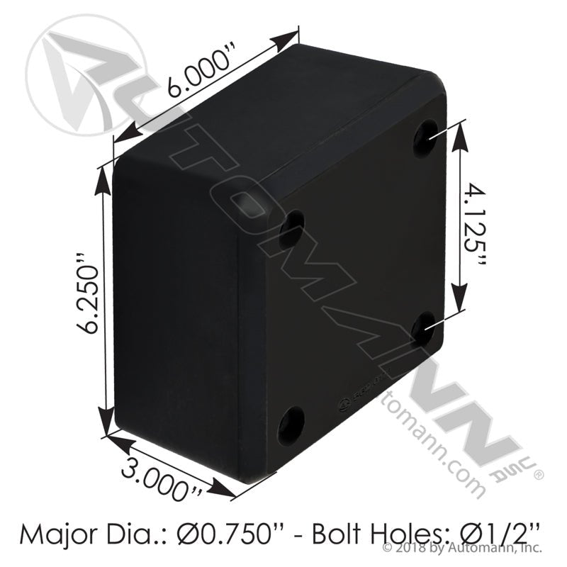 Heavy Duty Trailer Dock Bumper - Vanguard RDB00003 Automann 562.6176 562.6176 - Automann - FLEETPRO PARTS & TIRES