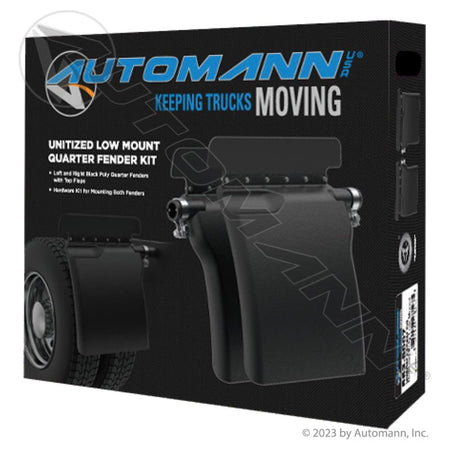Universal Poly Quarter Fender Kit – Unitized with Low Mount Tubes – Replaces 031 - 01637 562.9007 - Automann - FLEETPRO PARTS & TIRES