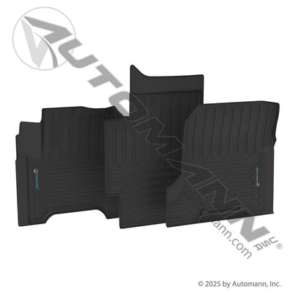 Molded Floor Mat Set - Volvo VNR 2018-2025, VNL/VNX 2019-2025 & VHD Tray Style 3pc - 562.FM96104MS 562.FM96104MS - Automann - FLEETPRO PARTS & TIRES