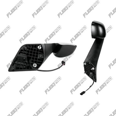 New Cascadia Hood Mount Mirror (2018 - 2026) - Heated Driver Side - Replaces A2273566000 563.46091 - Automann - FLEETPRO PARTS & TIRES