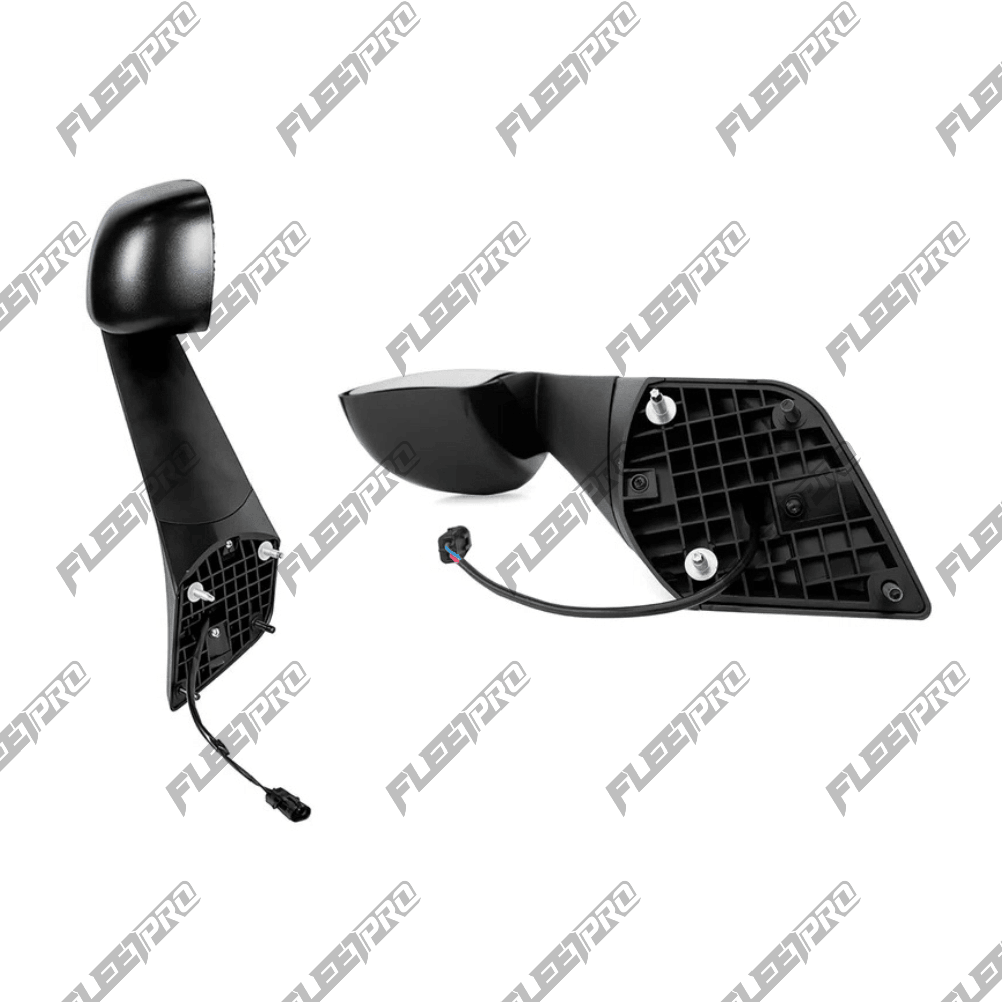 New Cascadia Hood Mount Mirror (2018 - 2026) - Heated Passenger Side - Replaces A2273566001 563.46092 - Automann - FLEETPRO PARTS & TIRES