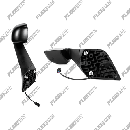 New Cascadia Hood Mount Mirror (2018 - 2026) - Heated Passenger Side - Replaces A2273566001 563.46092 - Automann - FLEETPRO PARTS & TIRES