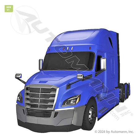 Cascadia RH Black LED Headlight - 2018 - 2025 Passenger Side - A66 - 01405 - 003 564.46002RM - Automann - FLEETPRO PARTS & TIRES