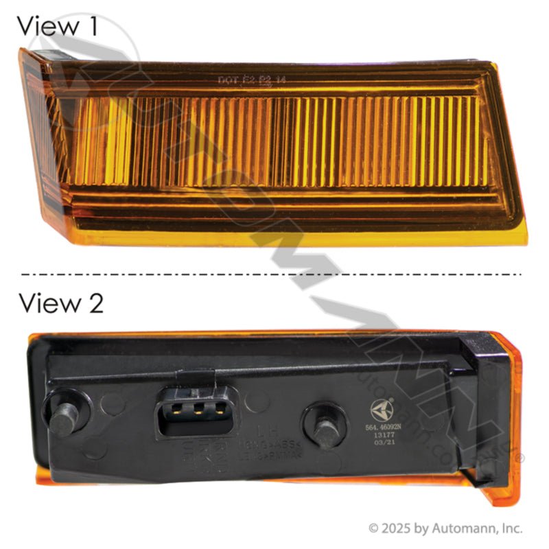 Cascadia LH LED Turn Signal - 2018 - 2026 Driver Side - A06 - 90212 - 004 564.46092N - Automann - FLEETPRO PARTS & TIRES
