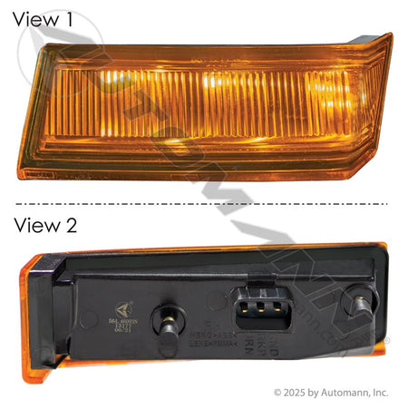 Cascadia RH LED Turn Signal - 2018 - 2026 Passenger Side - A06 - 90212 - 005 564.46093N - Automann - FLEETPRO PARTS & TIRES