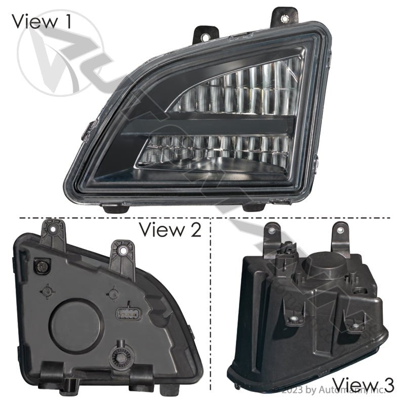Volvo VNL LED Fog Light - 2018 - 2025 Driver Left - 82775826 564.96042L - Automann - FLEETPRO PARTS & TIRES
