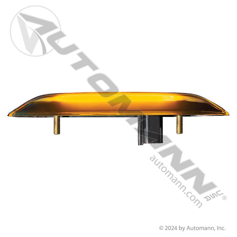 LED Fairing Side Marker Lamp - Amber Frosted Oval, Volvo VNL 2018-2024 - Replaces Volvo 23770213 564.96096 564.96096 - Automann - FLEETPRO PARTS & TIRES