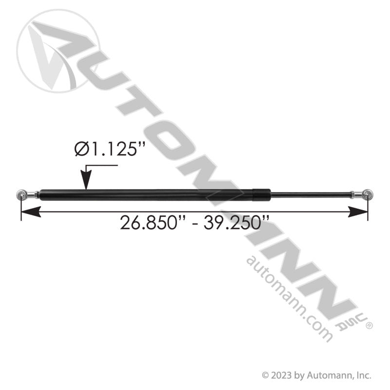 Freightliner Cascadia OE Hood Shock - 2018 - 2025 Stabilus Strut - A1721073000 565.585824 - Stabilus OE - FLEETPRO PARTS & TIRES