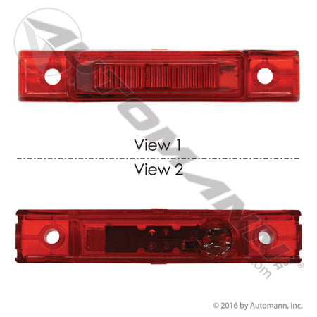 Red LED Clearance Marker Light – 3/4" x 4" Flush Mount – Replaces Truck-Lite 35200R