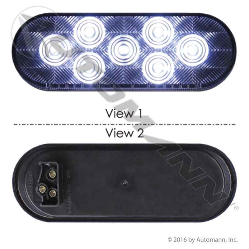 6 Inch Oval LED Backup Light – White Reverse Lamp – 571.LD60W7