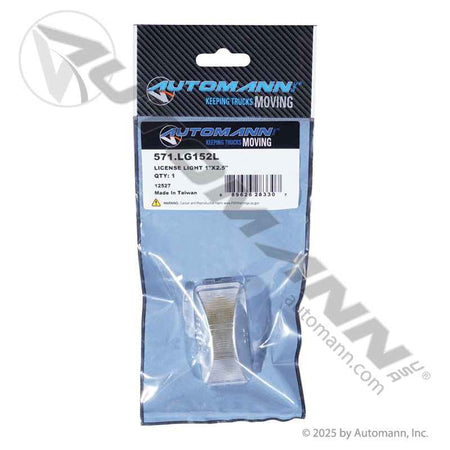 Rectangular Sealed License Plate Light – 1" x 2.5" Clear Incandescent – Replaces Grote 60261