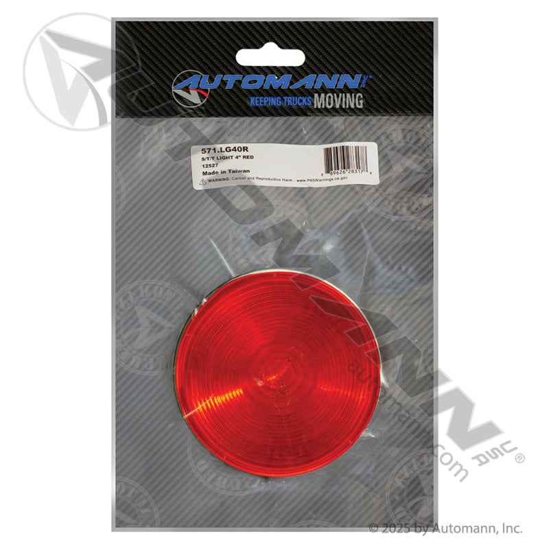 4 Inch Round Stop Tail Light – Red Incandescent – Replaces Truck-lite 40202R