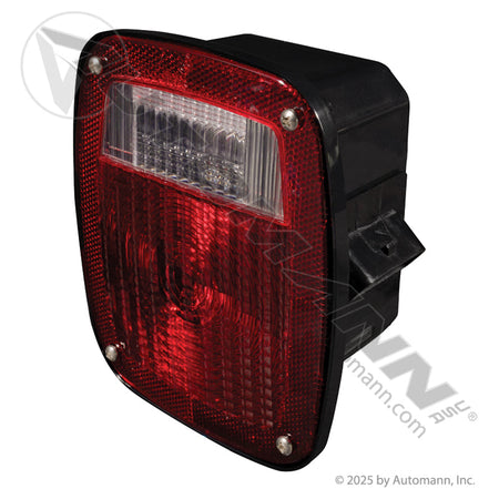 Freightliner LH Stop Tail Turn Light – Box Assembly with License Window – Replaces Grote 53712
