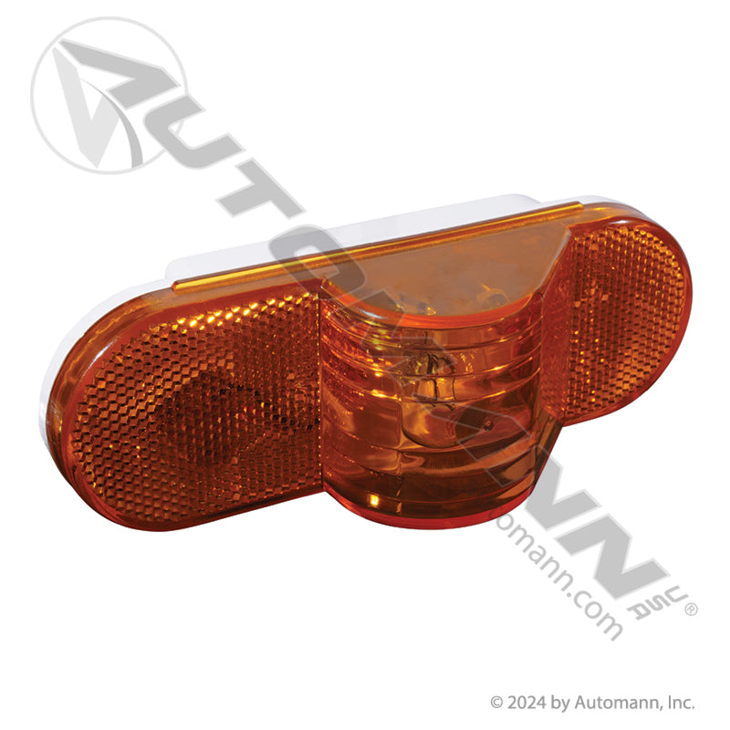 6 Inch Oval Midship Turn Signal – Amber Incandescent – Replaces Truck-Lite 60215Y
