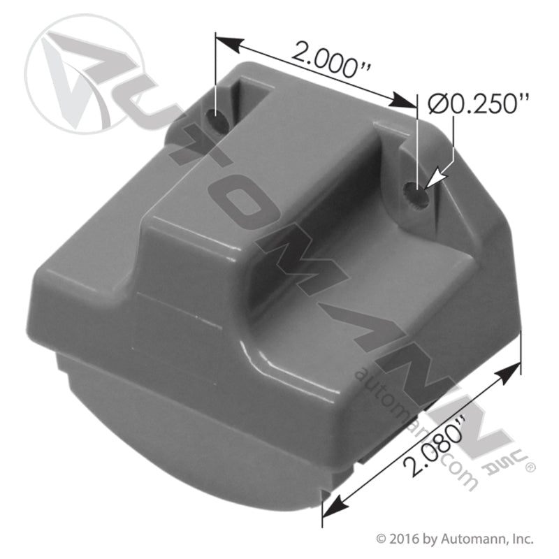 License Plate Light Bracket – Gray Plastic – Universal Fit – Replaces 15729 571.BK15LG - Automann - FLEETPRO PARTS & TIRES