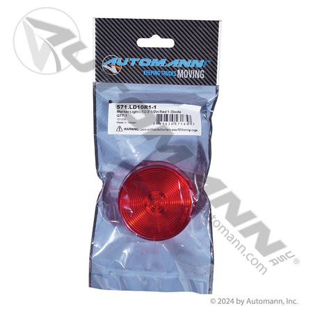 LED Marker Clearance Light - 2-1/2in Round Red 1-Diode - 47122 MCL527RBP 571.LD10R1-1 571.LD10R1-1 - Automann - FLEETPRO PARTS & TIRES