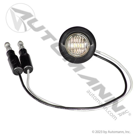 License Plate LED Light - 3/4 Inch Round Black Hood 2-Diode - Grote 60721 571.LD134-2 571.LD134-2 - Automann - FLEETPRO PARTS & TIRES