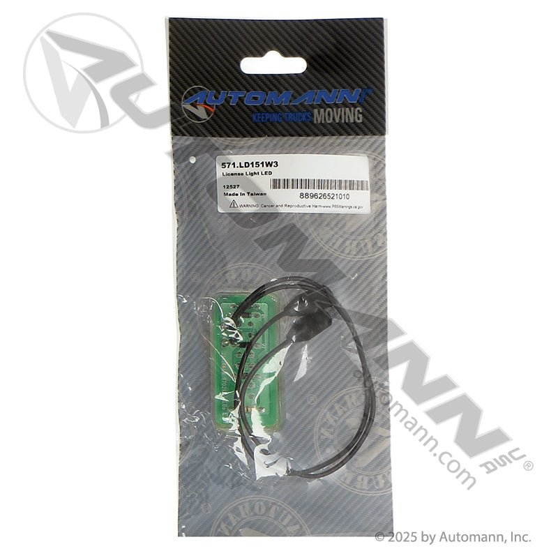 License Plate LED Light - 1in x 2in 3-Diode Bracket Mount - Trucklite 15205 571.LD151W3 571.LD151W3 - Automann - FLEETPRO PARTS & TIRES