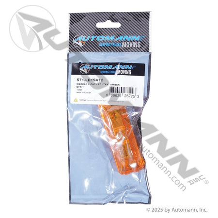 Amber Marker & Clearance LED Light - 1 x 4 Inch 12-Diode - Trucklite 19250Y 1960A G1903 571.LD19A12 571.LD19A12 - Automann - FLEETPRO PARTS & TIRES