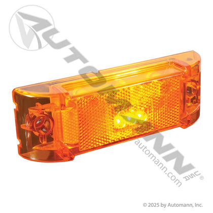 Reflex Marker & Clearance LED Light - 2 x 6 Inch Amber 3-Diode with Pigtail - 2150A M20330Y 571.LD21A3 571.LD21A3 - Automann - FLEETPRO PARTS & TIRES