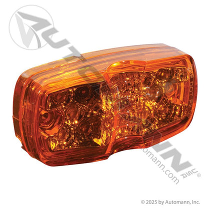 Bullseye Marker & Clearance LED Light - 2 x 4 in Amber 12-Diode - Trucklite 2660A Grote G4603 571.LD26A12 571.LD26A12 - Automann - FLEETPRO PARTS & TIRES