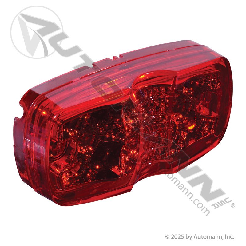 Bullseye Marker & Clearance LED Light - 2 x 4 in Red 12-Diode - Trucklite 2660 Grote G4602 571.LD26R12 571.LD26R12 - Automann - FLEETPRO PARTS & TIRES