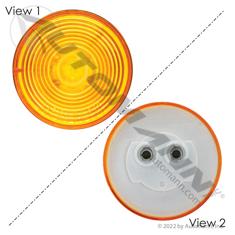 Round Marker & Clearance LED Light - 2 in Amber 1-Diode - 3058A 47113 MCL56ABP 571.LD301A1-1 571.LD301A1-1 - Automann - FLEETPRO PARTS & TIRES