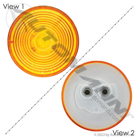Round Marker & Clearance LED Light - 2 in Amber 1-Diode - 3058A 47113 MCL56ABP 571.LD301A1-1 571.LD301A1-1 - Automann - FLEETPRO PARTS & TIRES