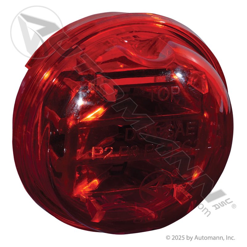 Marker Light LED 2 Inch Red - 8 - Diode PC Rated 571.LD302R8 30375R 571.LD302R8 - Automann - FLEETPRO PARTS & TIRES