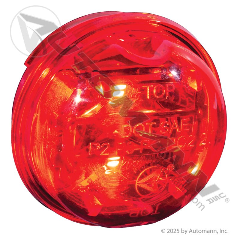 Marker Light LED 2 Inch Red - 8 - Diode PC Rated 571.LD302R8 30375R 571.LD302R8 - Automann - FLEETPRO PARTS & TIRES