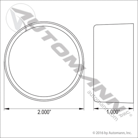 Round Marker & Clearance LED Light - 2 in Amber 9-Diode - Trucklite 3050A Grote G3003 571.LD30A9 571.LD30A9 - Automann - FLEETPRO PARTS & TIRES