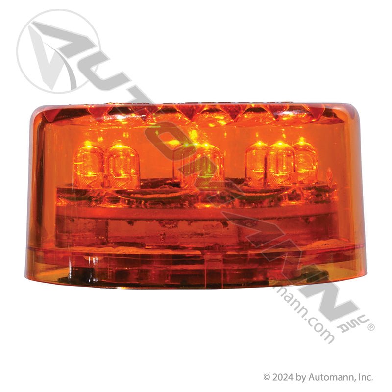 Round Marker & Clearance LED Light - 2 in Amber 9-Diode - Trucklite 3050A Grote G3003 571.LD30A9 571.LD30A9 - Automann - FLEETPRO PARTS & TIRES