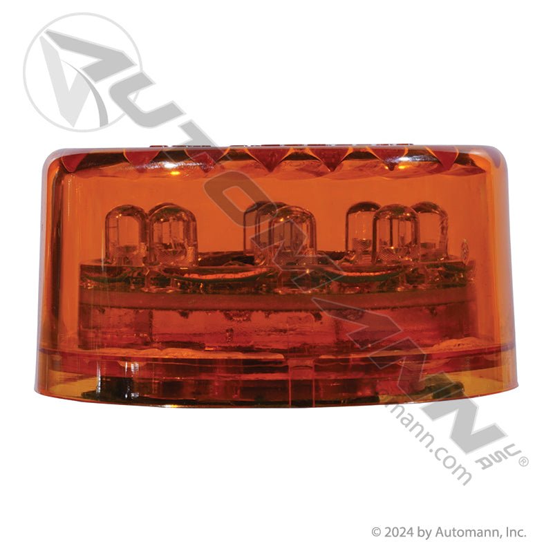 Round Marker & Clearance LED Light - 2 in Amber 9-Diode - Trucklite 3050A Grote G3003 571.LD30A9 571.LD30A9 - Automann - FLEETPRO PARTS & TIRES