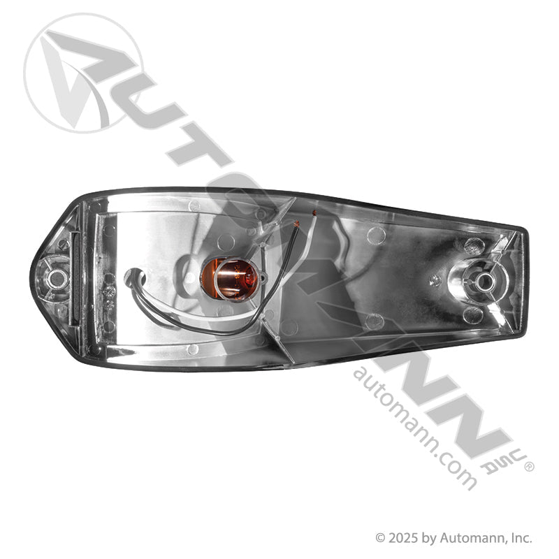 Cab Marker LED Light - Amber 31-Diode Chrome Housing for Peterbilt & Kenworth - 39996 571.LD322A36 571.LD322A36 - Automann - FLEETPRO PARTS & TIRES