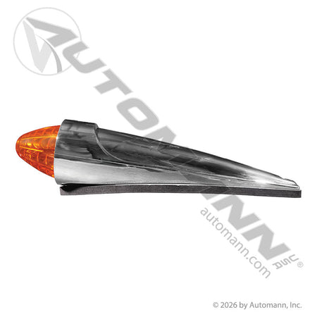 Cab Marker Light LED Amber 19-Diode Chrome - Kenworth/Mack 10.433in C to C - 39823 571.LD323A19-1 571.LD323A19-1 - Automann - FLEETPRO PARTS & TIRES