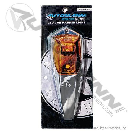 Cab Marker Lamp LED Amber 3-Diode - Kenworth T680/T880 3-3/4in x 10-1/2in - Paccar 5011-001 571.LD329A3 571.LD329A3 - Automann - FLEETPRO PARTS & TIRES