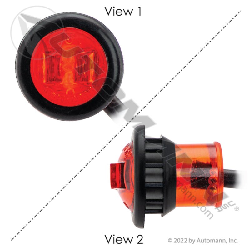 3/4 Inch Red LED Marker Light – Bulk 25 Pack – P2PC Rated – Automann 571.LD33PR1 - 25 571.LD33PR1 - Automann - FLEETPRO PARTS & TIRES