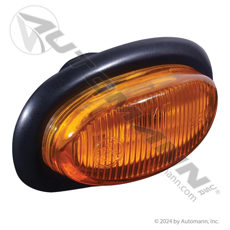 Mini Oval Amber LED Marker Light – 2 Diode Bullet Connectors – Replaces Grote 47963 571.LD34A2 - Automann - FLEETPRO PARTS & TIRES