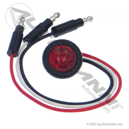 Marker Light LED Dual Function Red 3/4in Round 3-Wire - Trucklite 36203R M271RBT3 571.LD363R3 571.LD363R3 - Automann - FLEETPRO PARTS & TIRES